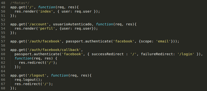 NodeJs – Autenticação com Facebook – Vinícius Mussak